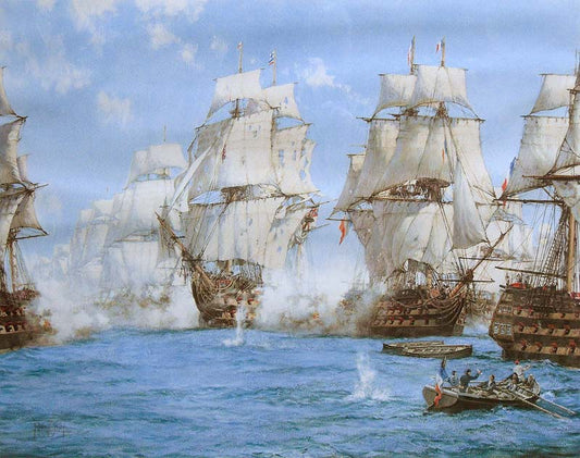 The Battle of Trafalgar - Montague Dawson