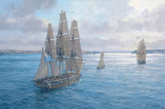 Morning Reconnaissance - Looking into Brest, June 1800 - Geoff Hunt PPRSMA
