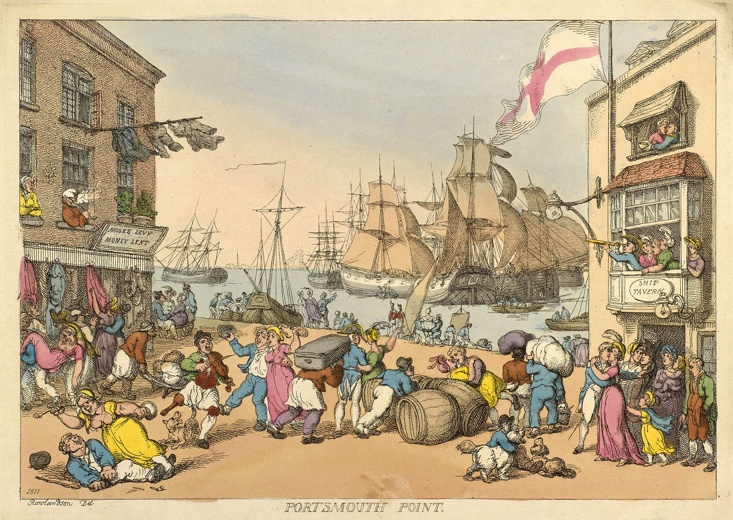 Portsmouth Point - Thomas Rowlandson