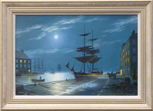 Moonlight on the Quayside - Roger Desoutter RSMA
