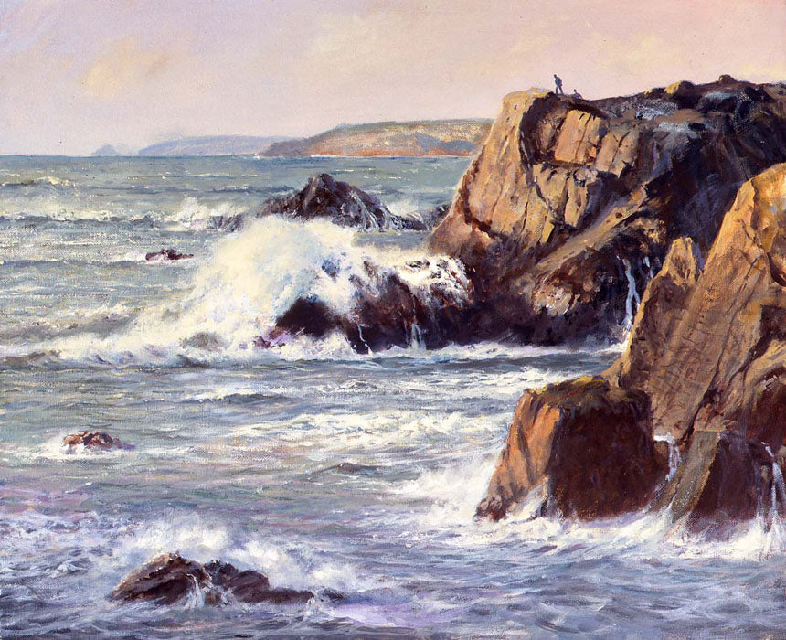 Big Seas, Big Cliffs – North Cornwall - Roy Cross RSMA – Art Marine