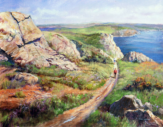 The Coastal Path near Tregona, North Cornwall - Roy Cross RSMA