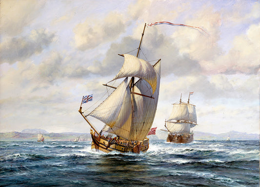 The Royal Yacht Mary, 1660 - Roy Cross RSMA