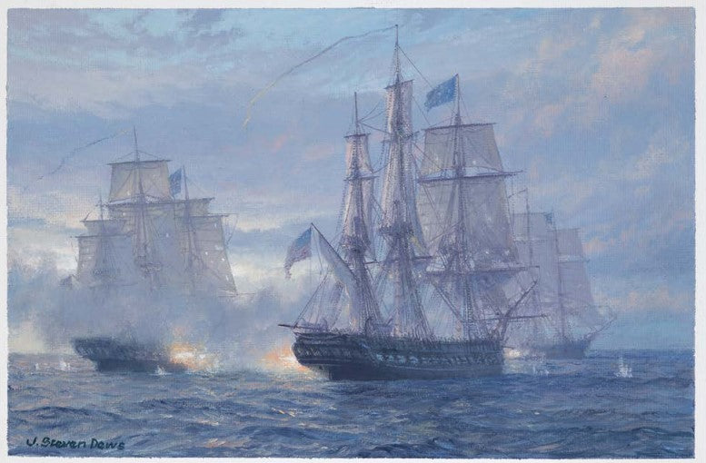 Action between USS Constitution & HMS Cyane & HMS Levant - February 1815 - Steven Dews