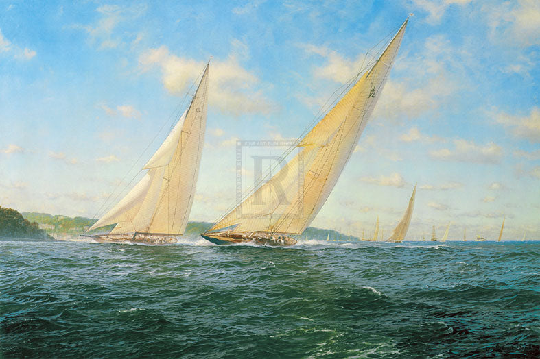 J Class at Cowes, 1934 - Steven Dews – Art Marine