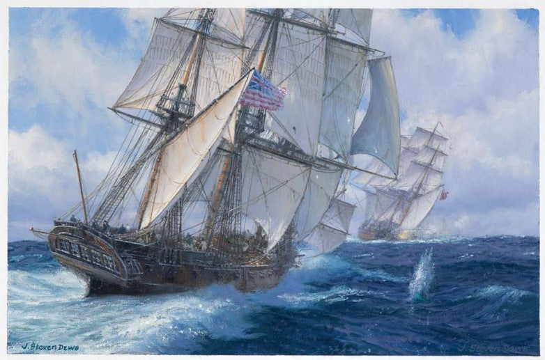 One Chase - US Privateer Hancock & HMS Fox, 1777 - Steven Dews