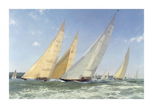 Cowea Raxe Cups Race Start off Cowes, America's Cup Jubilee, August 2001 - Steven Dews ...