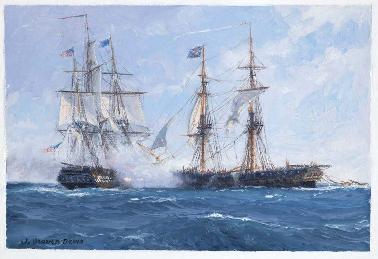 The Action between USS Constitution & HMS Guerriere - 1812 - Steven Dews