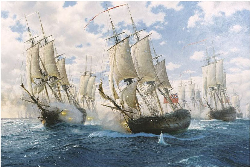 The Battle of Chesapeake, 5th September 1781 - Steven Dews – Art Marine