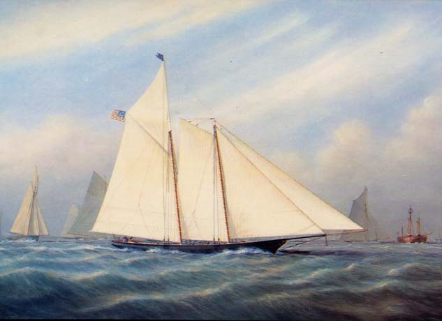 1851: '"America" (New York Yacht Club) defeats the British Fleet - Tim Thompson