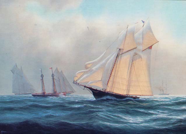 1876: '"Madeleine" (New York Yacht Club) defeats "Countess of Dufferin" (Royal Canadian Yacht Club) - Tim Thompson