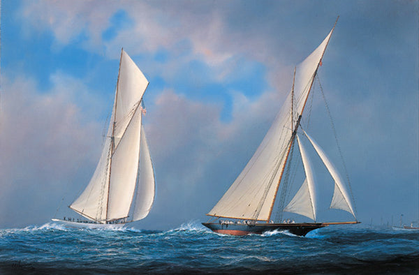 1887: 'Volunteer (New York Yacht Club) defeats Thistle (Royal Clyde Yacht Club) - Tim Thompson