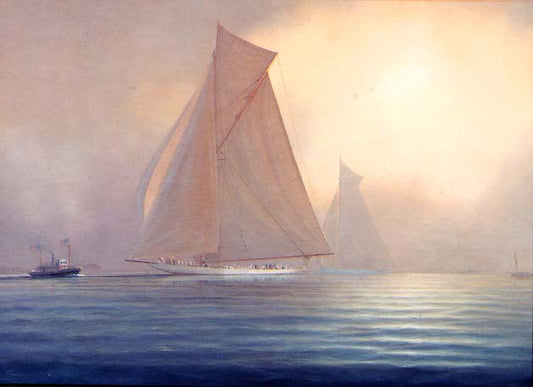 1903 Reliance (New York Yacht Club) defeats Shamrock III (Royal Ulster Yacht Club) - Tim Thompson