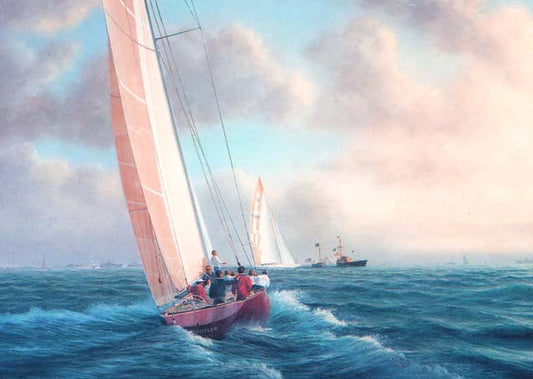 1983 Australia II (Royal Perth Yacht Club) defeats Liberty (New York Yacht Club) - Tim Thompson