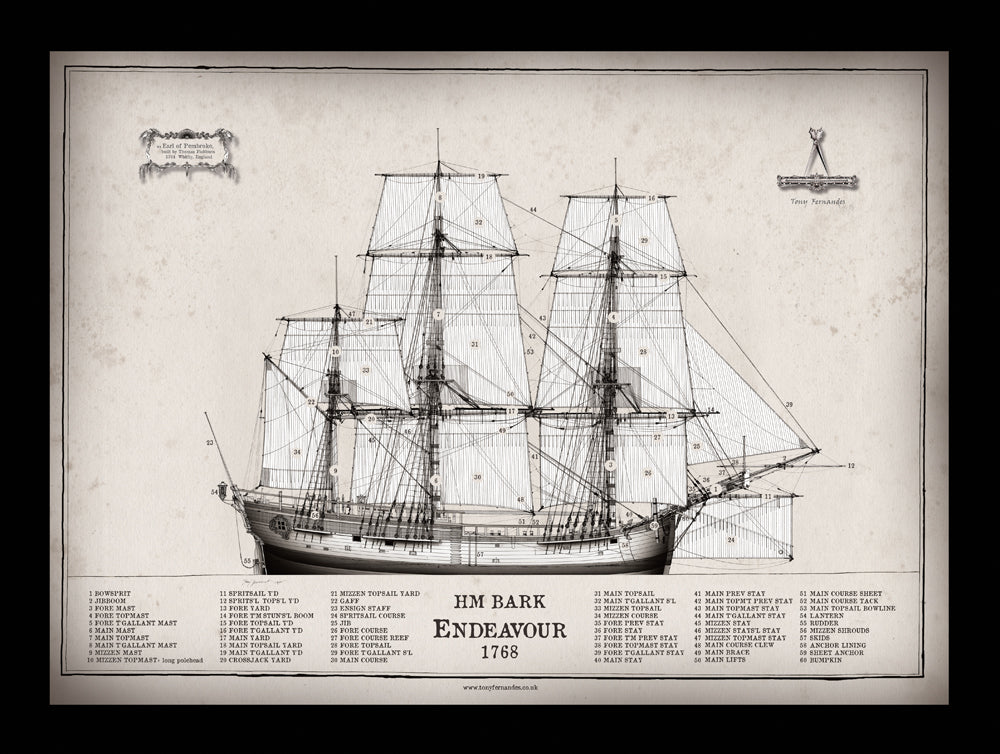HM Bark Endeavour 1768 - Tony Fernandes