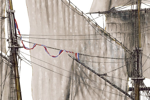 HM Schooner Pickle - Limited edition giclée print by Tony Fernandes