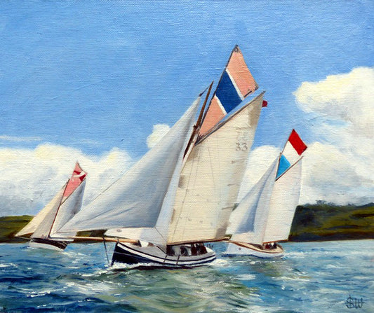 Working Boats Racing at Falmouth - Sheena Bevis-White